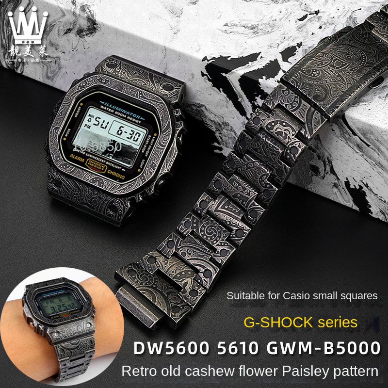 Casio Watch G-Shock Dw-5600 - Casio สายนาฬิกา G-SHOCK สแตนเลสสตีลย้อนยุคโลหะย้อนยุคย้อนยุคย้อนยุค GMW-B5000 GWM5610