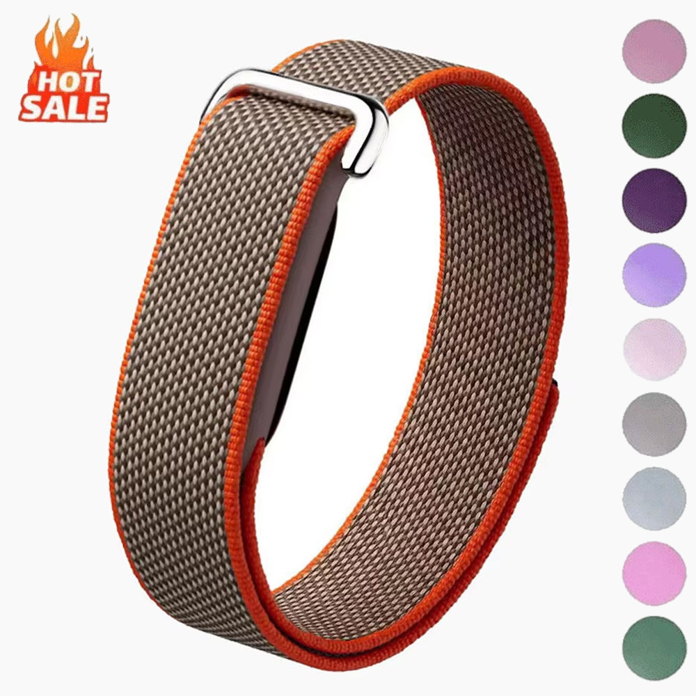 Sport Loop Velcro - สายนาฬิกาแบบสปอร์ตไนลอนสำหรับ Google Fitbit Air สายรัดข้อมืออะไหล่ทดแทน สายรัดแบบเวลโคร
