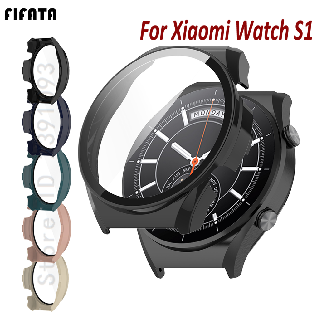 Silicone Watch Band 22Mm - เคสป้องกันกระจกหน้าจอสำหรับเสี่ยวมี่ วอทช์ เอส 1 สมาร์ทวอทช์ พีซี