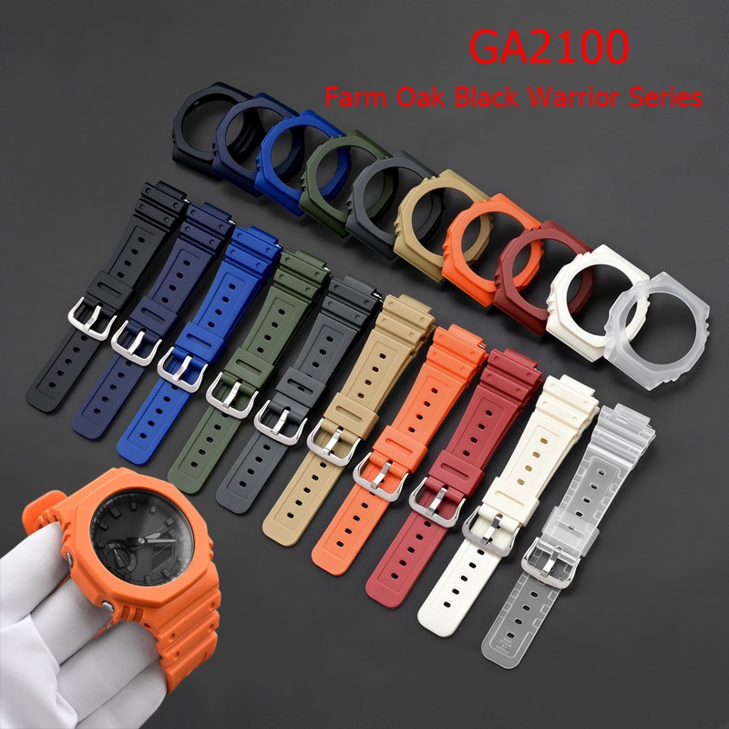 Casio Watch G-Shock Ga-2100 - สายเรซินสำหรับนาฬิกา Casio Farm Oak GA-2100 GA-2110