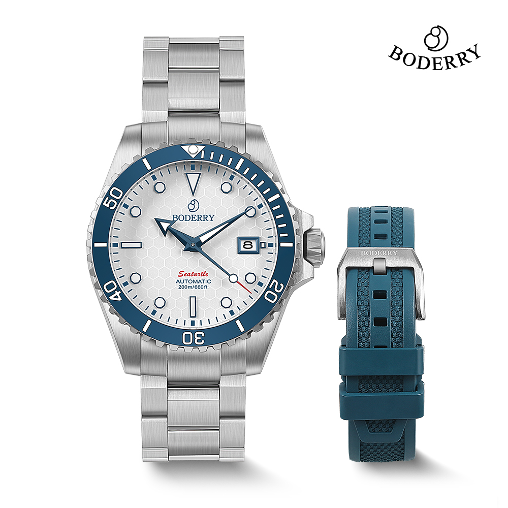 Seiko Watch Prospex - Boderry Titanium Diver นาฬิกาอัตโนมัตินาฬิกาข้อมือ Mens สําหรับ