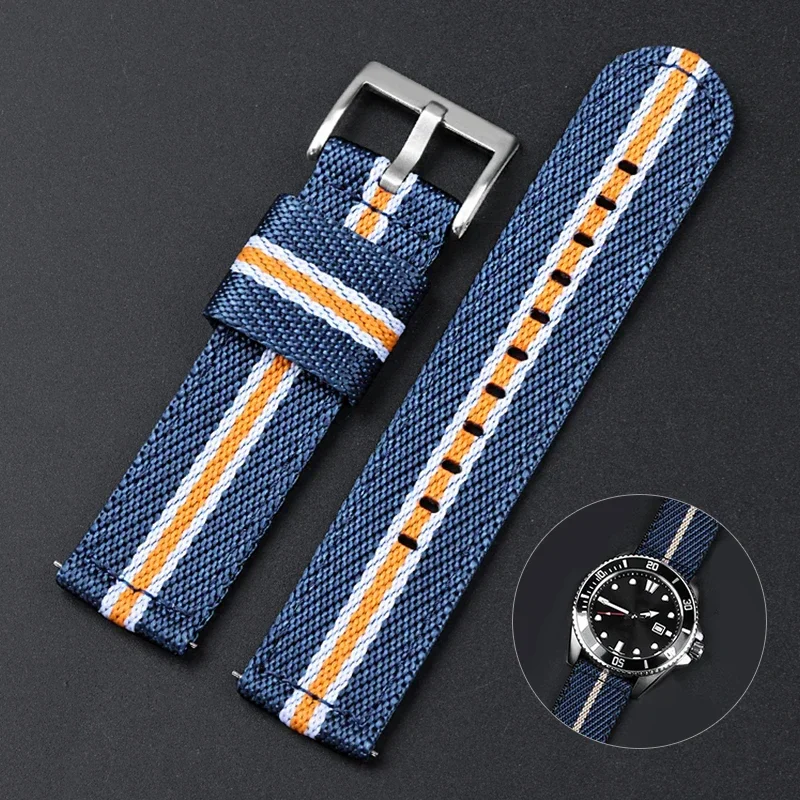 Suede Strap Watch - QUICK RELEASE ไนลอนสําหรับ TUDOR 20 22