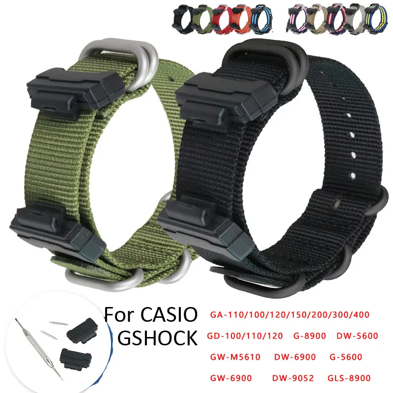 Casio Watch G-Shock Dw-5600 - สายนาฬิกาไนลอนสำหรับนาฬิกาคาสิโอ จีช็อคสายรัดข้อมือสำหรับคาสิโอ จีเอชช็อค จีเอ จีดี จี