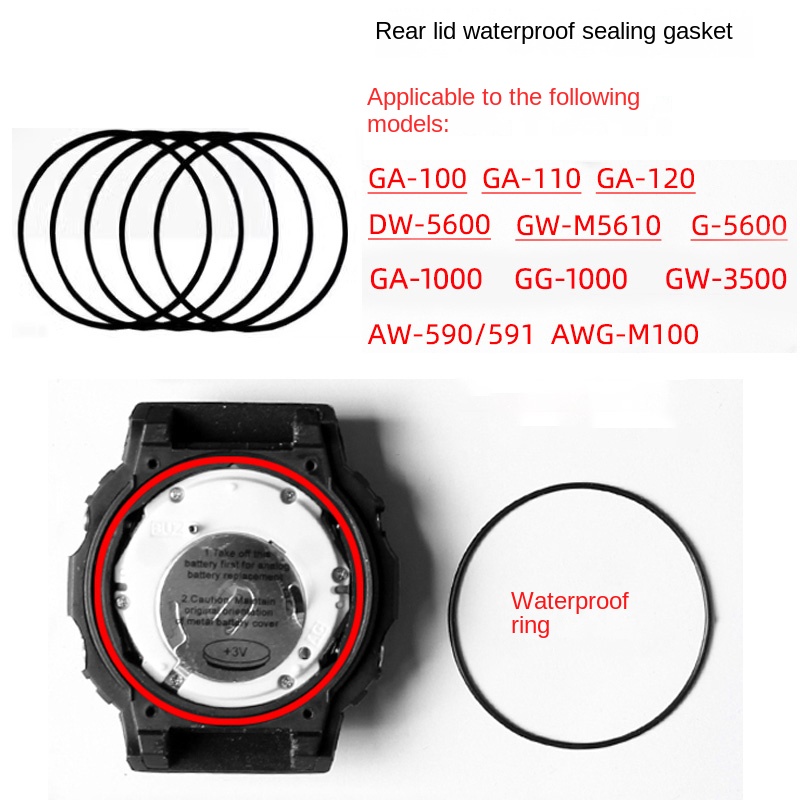 Casio Watch G-Shock Dw-5600 - ฝาครอบด้านหลังแหวนกันน้ําสําหรับ Casio G-SHOCK นาฬิกาแหวนปิดผนึก DW-5600 GG1000