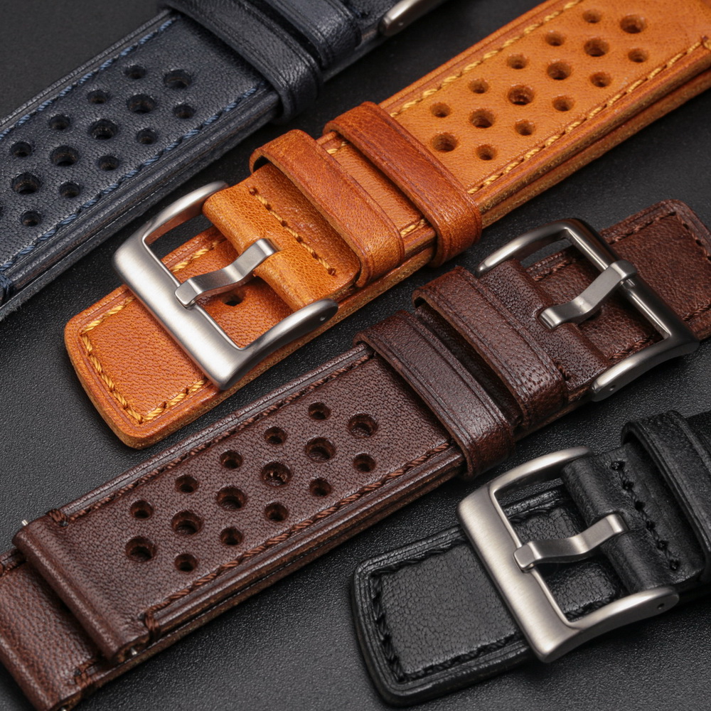 Suede Strap Watch - Hemsut Cowhide นาฬิกา QUICK RELEASE Soft