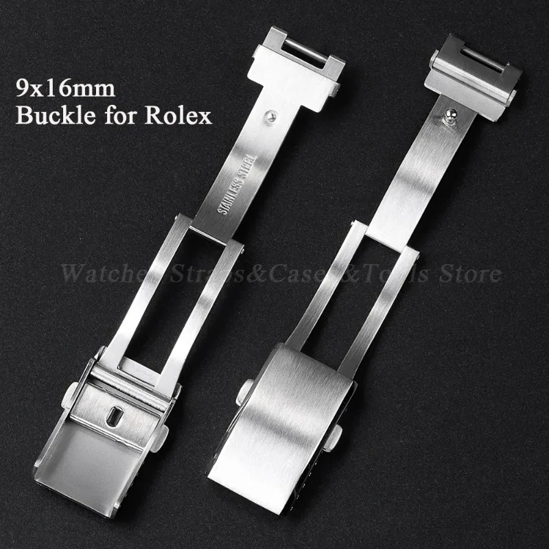 Rolex Watch Submariner - สแตนเลสสตีลหัวเข็มขัดสําหรับ Rolex สําหรับ Submariner 9x16 มม.โลหะพับสําหรับ