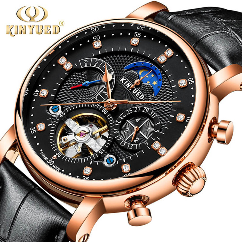 Rolex Watch Daytona - Kinyued นาฬิกานาฬิกาข้อมือสำหรับผู้ชายกลไกอัตโนมัติกันน้ำนาฬิกากีฬา Tourbillon