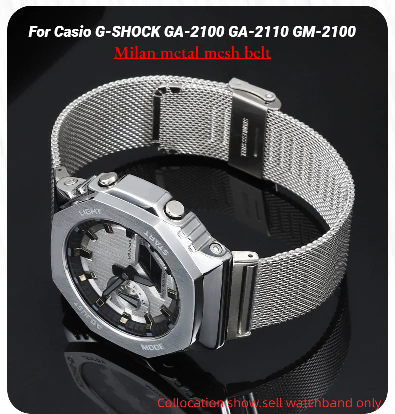 Casio Watch G-Shock Dw-5600 - มิลานตาข่ายโลหะสําหรับ Casio G-SHOCK นาฬิกา GM-2100 GA-2100