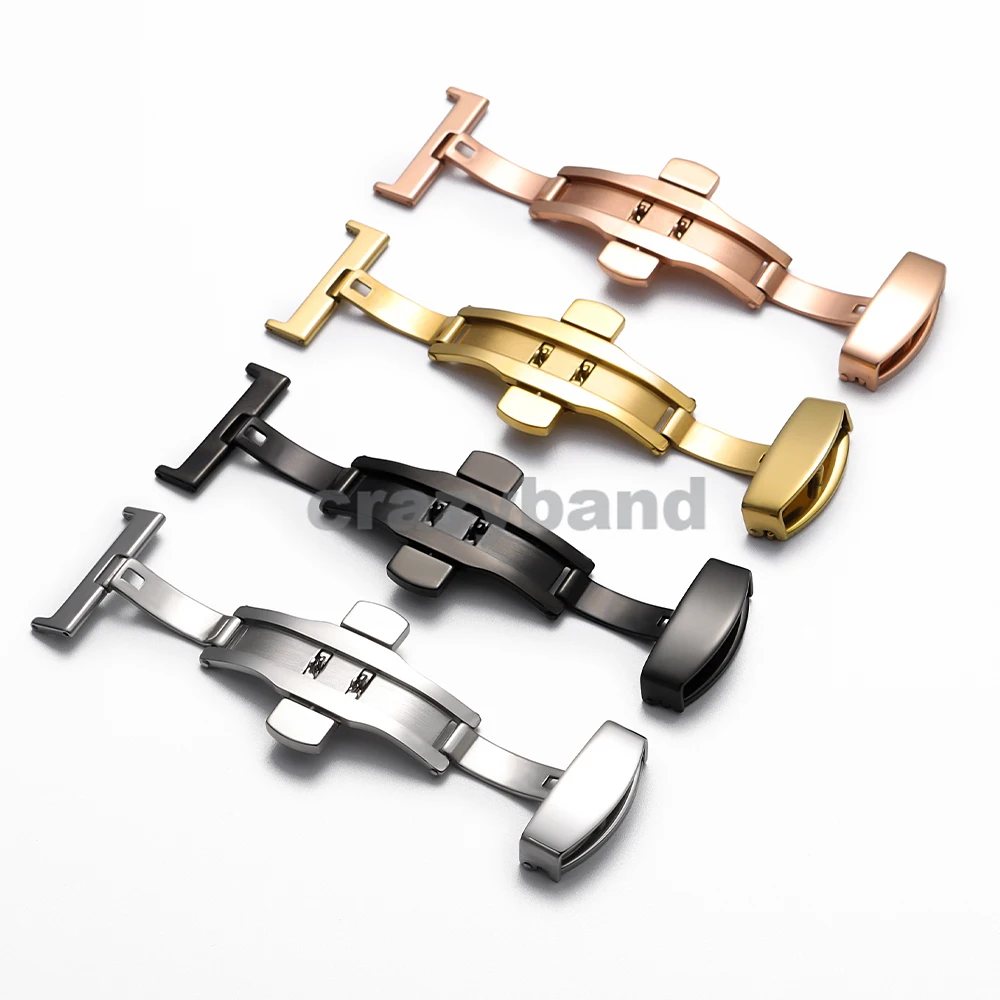 สแตนเลสสตีลผีเสื้ออุปกรณ์เสริม - Butterfly Clasp Deployant บทวิจารณ์และราคา