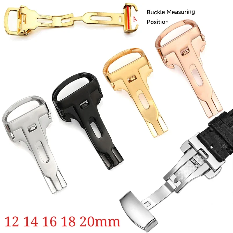หัวเข็มขัดนาฬิกาสแตนเลสแบบผีเส - Butterfly Clasp Deployant บทวิจารณ์และราคา