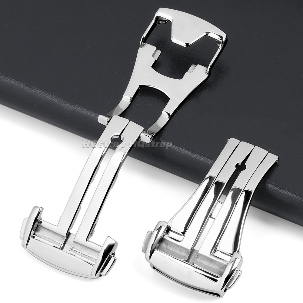 16 มม.18 มม.20 มม.สแตนเลสสตีลน - Butterfly Clasp Deployant บทวิจารณ์และราคา