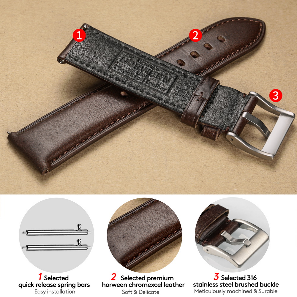 เฮมซุตสายนาฬิกาหนังแท้ QUICK R - Suede Strap Watch บทวิจารณ์และราคา