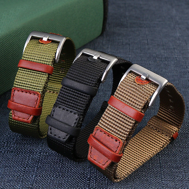 ไนลอนคุณภาพสูง 20 มม.22 มม.เข็ - Nato Strap Nylon บทวิจารณ์และราคา