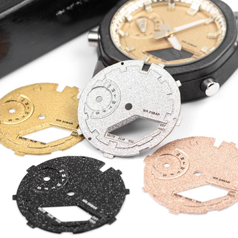 Frost Gold Fire รูปแบบ Dial สํ - Casio Watch G-Shock Ga-2100 บทวิจารณ์และราคา