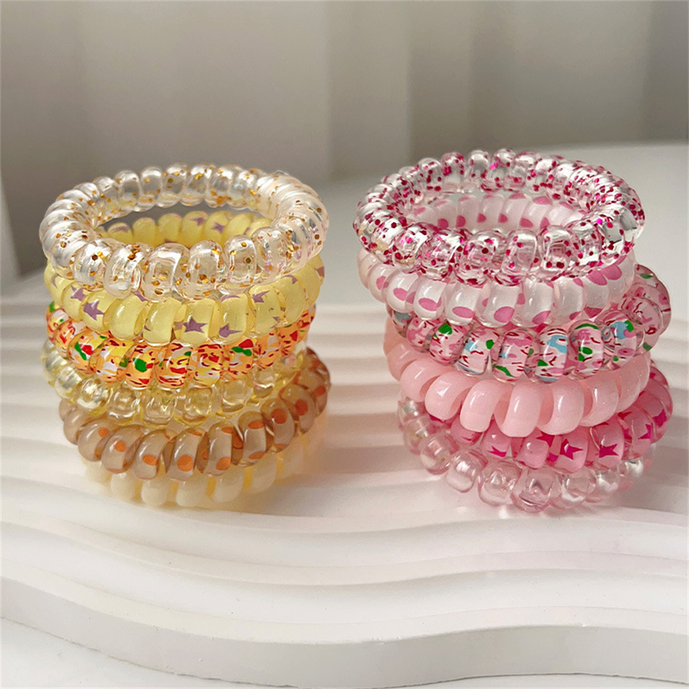 ยางรัดผมแบบเกลียวสีสันสดใส น่า - Silicone Band Women บทวิจารณ์และราคา