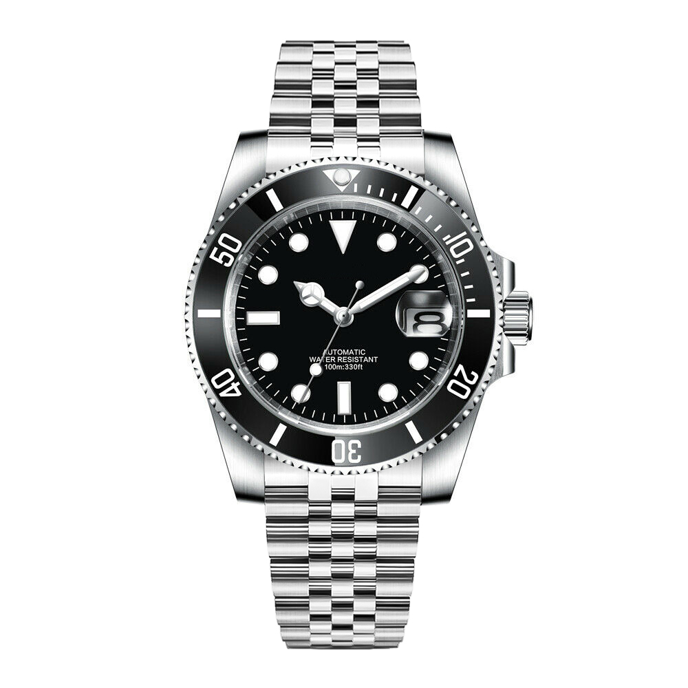 โลโก้ DIY 40 มม.นาฬิกาดําน้ํา  - Stainless Bracelet Diver บทวิจารณ์และราคา