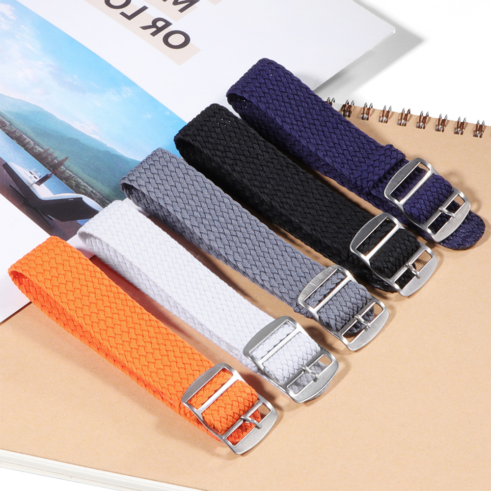 สายนาฬิกาไนลอนถักแบบแคนวาส ขนา - Perlon Strap Woven บทวิจารณ์และราคา