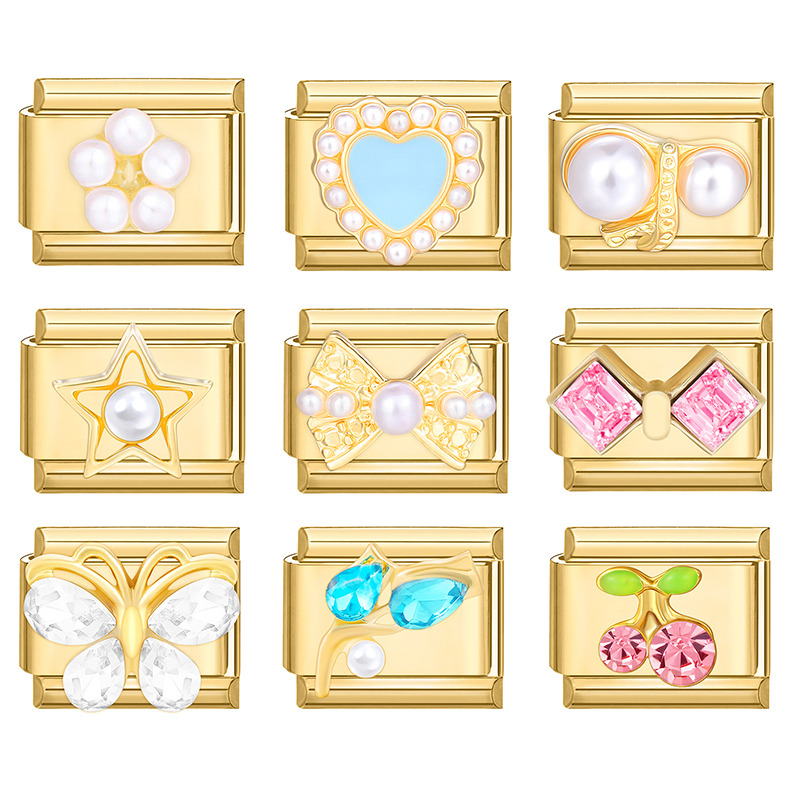 ใหม่ Vintage Glitter Sun ดอกไม - Butterfly Clasp Deployant บทวิจารณ์และราคา