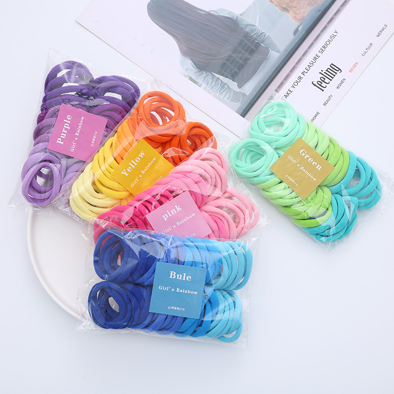50 ชิ้น/เซ็ตหญิงสาวพื้นฐานผม 4 - Silicone Band Women บทวิจารณ์และราคา