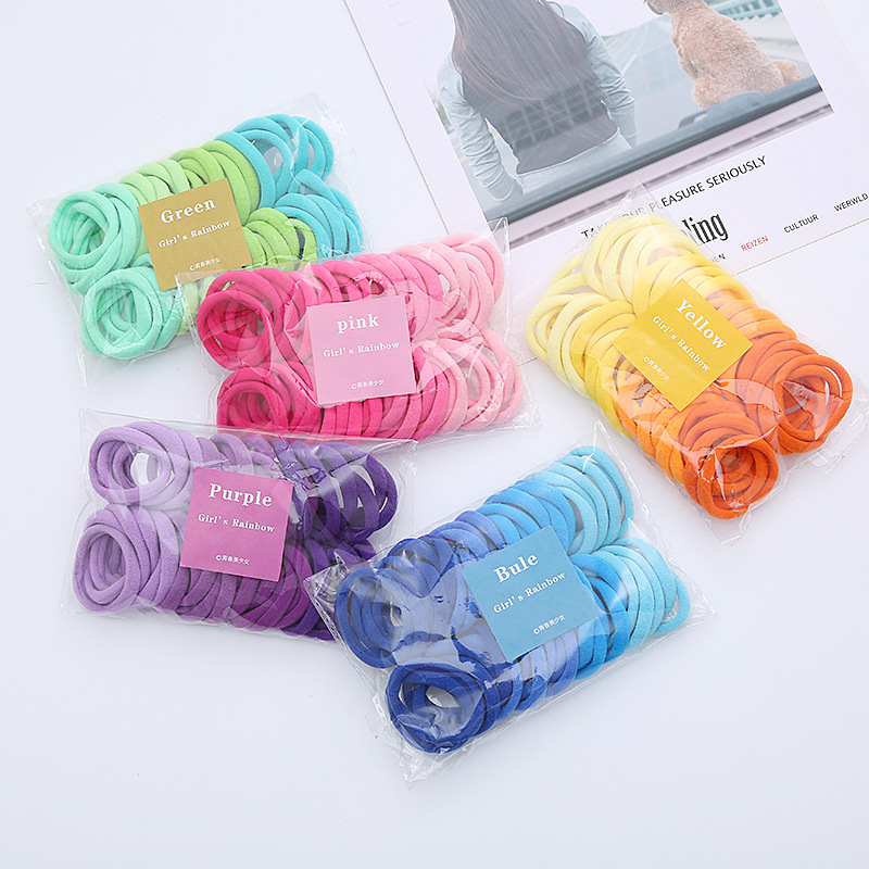 50 ชิ้น/เซ็ตหญิงสาวพื้นฐานผม 4 - Silicone Band Women บทวิจารณ์และราคา