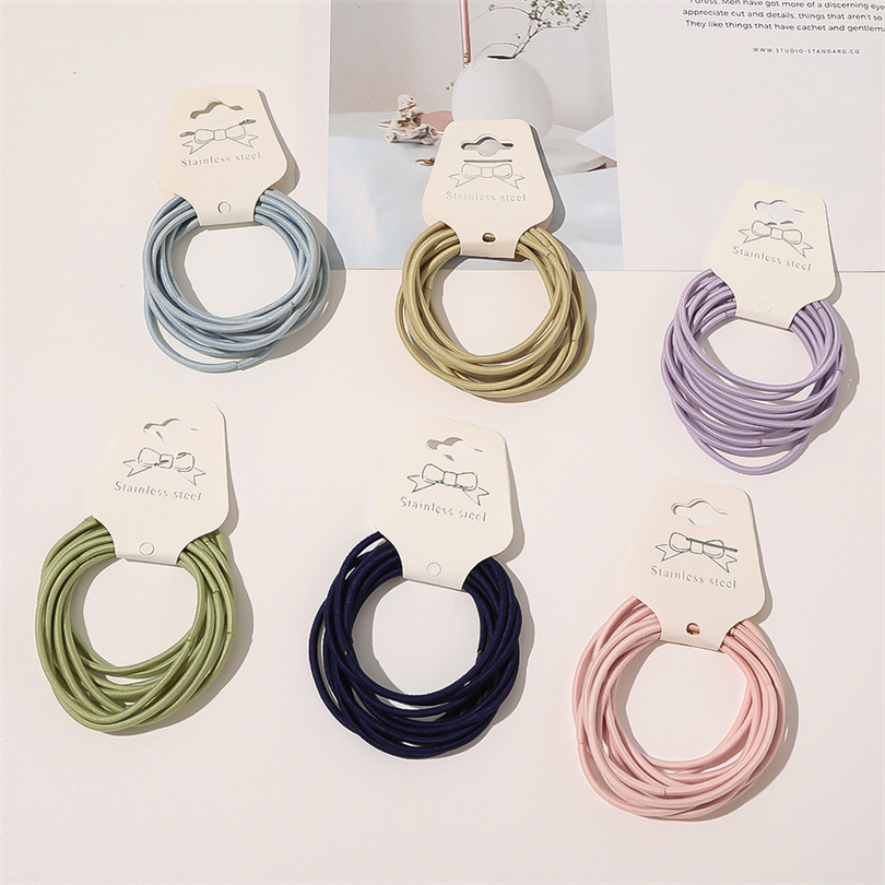 10PCS หญิง Simple Basic ยืดหยุ - Silicone Band Women บทวิจารณ์และราคา