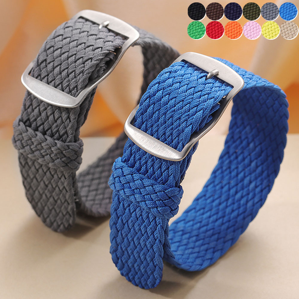สายนาฬิกาผ้าไนลอนทอคุณภาพสูงสำ - Perlon Strap Woven บทวิจารณ์และราคา