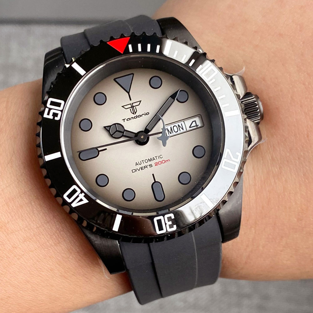 Tandorio 200เมตรนาฬิกา NH36A ว - Rubber Strap Diver บทวิจารณ์และราคา