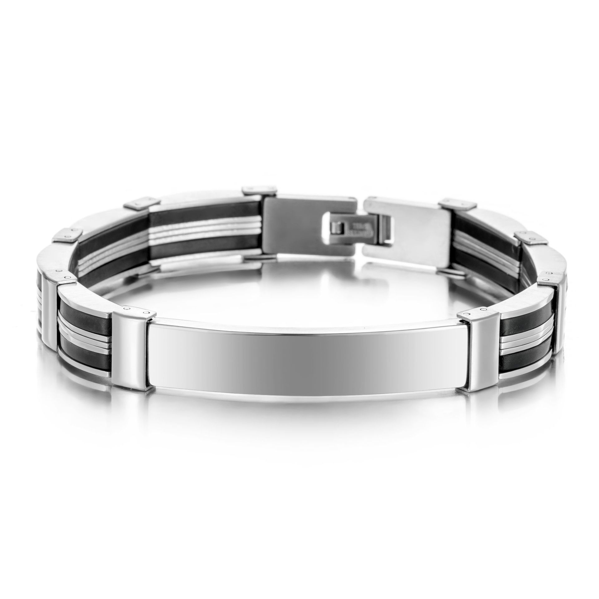 กำไลข้อมือสแตนเลสสตีลแบบพังก์ส - Silicone Band Women บทวิจารณ์และราคา