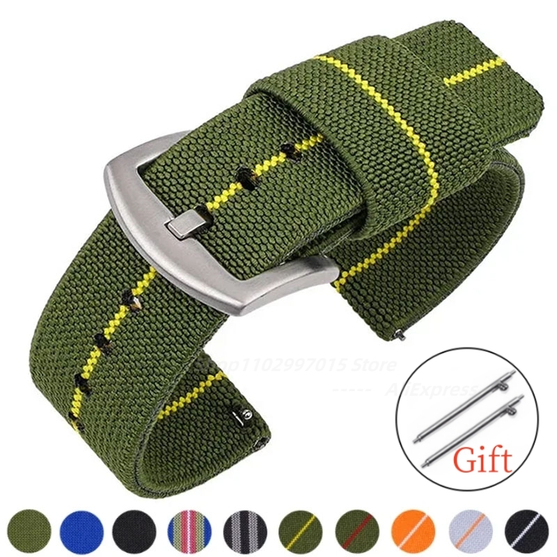 ไนลอน 18 มม.20 มม.22 มม.24 มม. - Nato Strap Nylon บทวิจารณ์และราคา