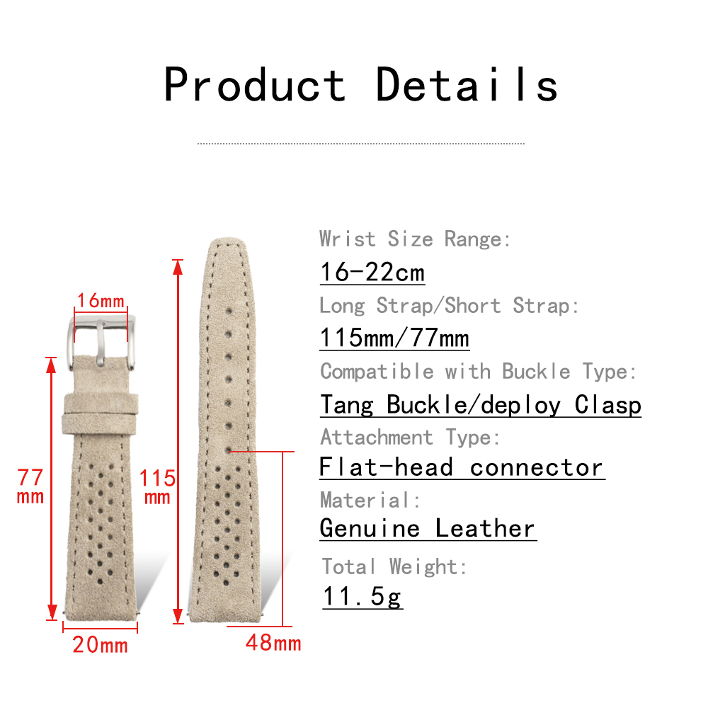 18 มม. 19 มม. 20 มม. 21 มม. สา - Suede Strap Watch บทวิจารณ์และราคา