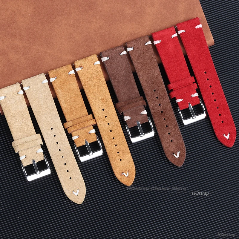 18 มม.20 มม.22 มม.หนังนิ่มคุณภ - Suede Strap Watch บทวิจารณ์และราคา