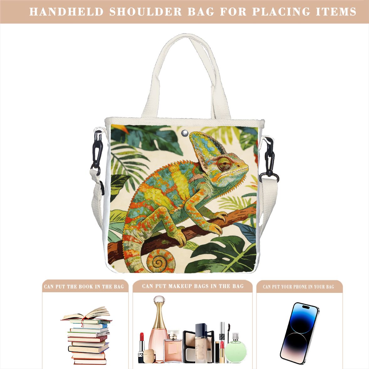 กระเป๋าโท้ทลายกิ้งก่าสไตล์วินเ - Tropic Strap Vintage บทวิจารณ์และราคา